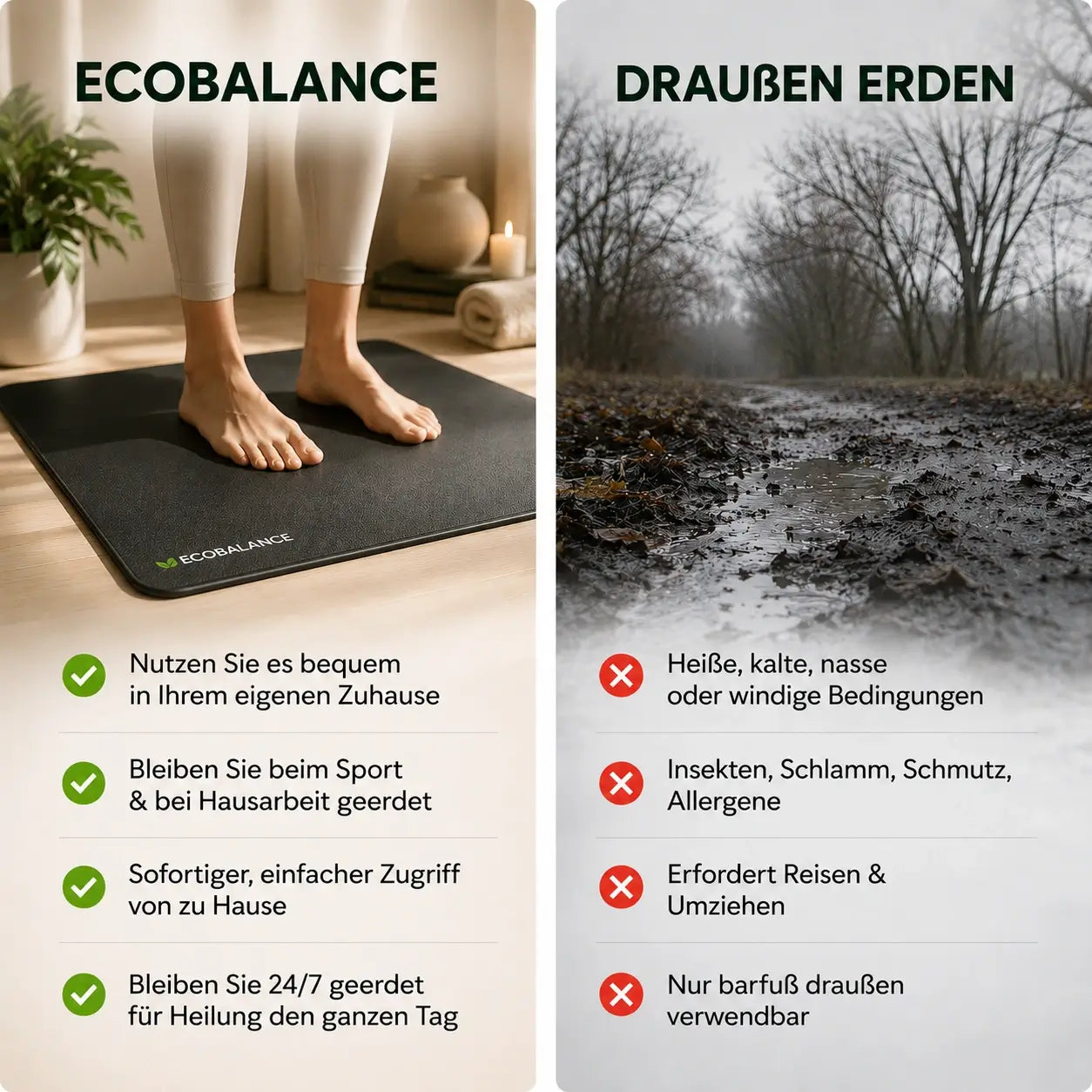EcoBalance™ Erdungsmatte Pro – Yoga